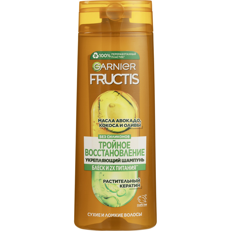 Изображение товара Шампунь Garnier Fructis Тройное Восстановление для поврежденных волос 400 мл