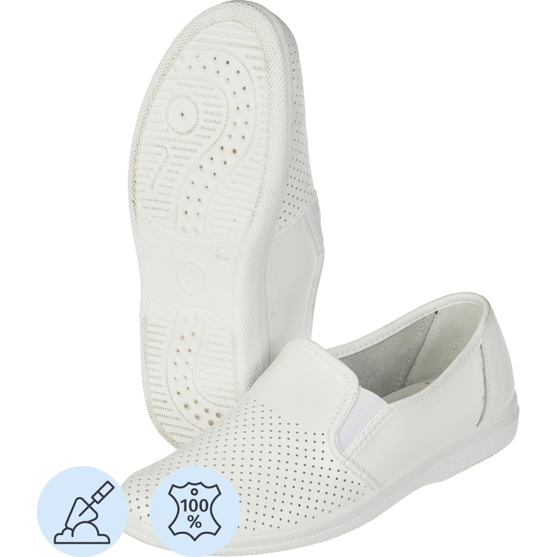 Изображение товара Туфли мужские Алекс/Игорь из натуральной кожи белые размер 40