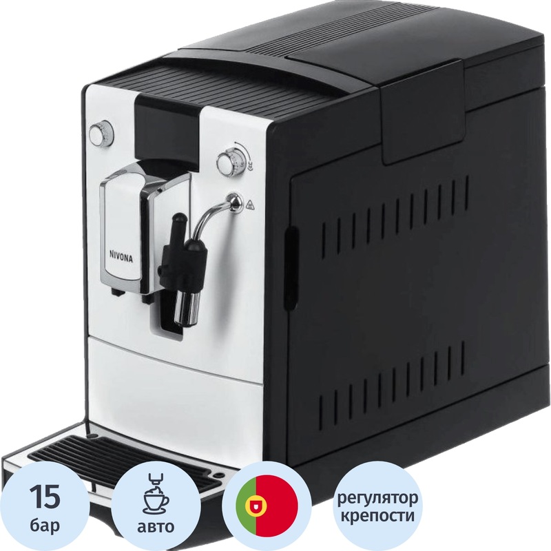 Изображение товара Кофемашина Nivona CafeRomatica NICR 560 черная с TFT-дисплеем и автоматическим капучинатором