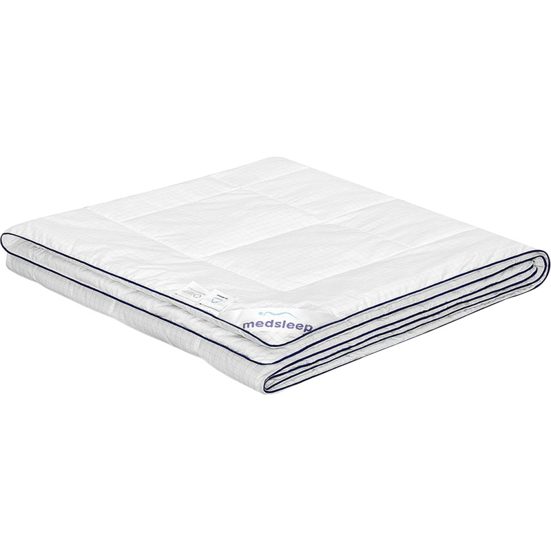 Изображение товара Мягкое и теплое евро одеяло Medsleep Nubi 200x210 см с микроволокном и кантом