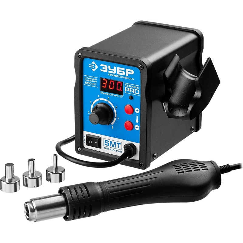 Изображение товара Паяльная станция Зубр ПСТ-650 650 Вт цифровая профессиональная