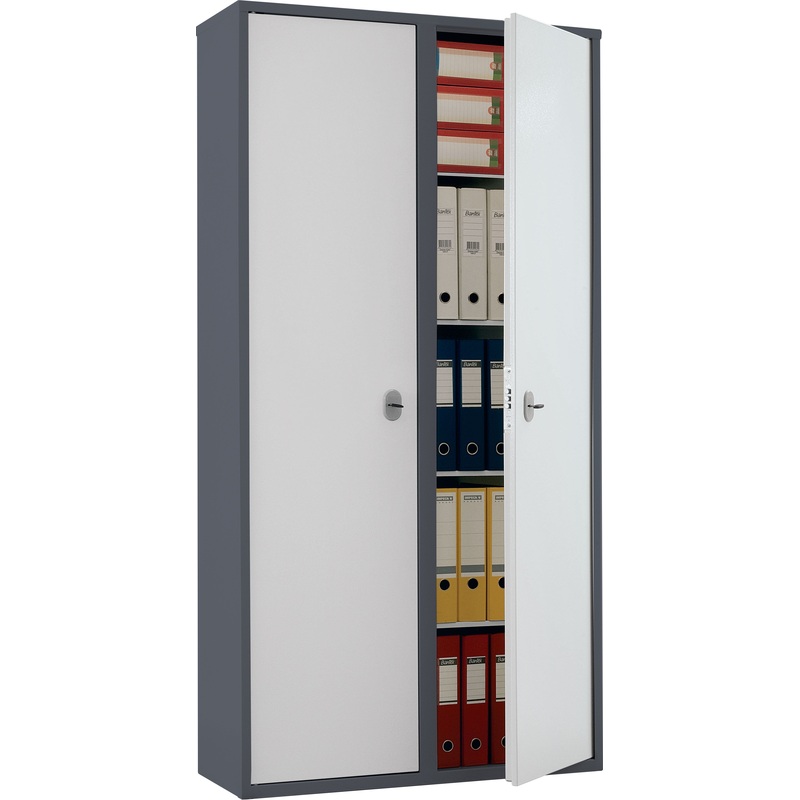Изображение товара Шкаф для бумаг Aiko SL-185/2 серый 920х340х1800 мм