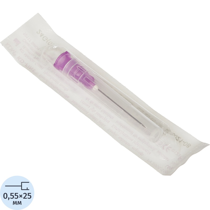 Изображение товара Игла инъекционная KD-Fine 24G 0.55x25 мм 100 штук