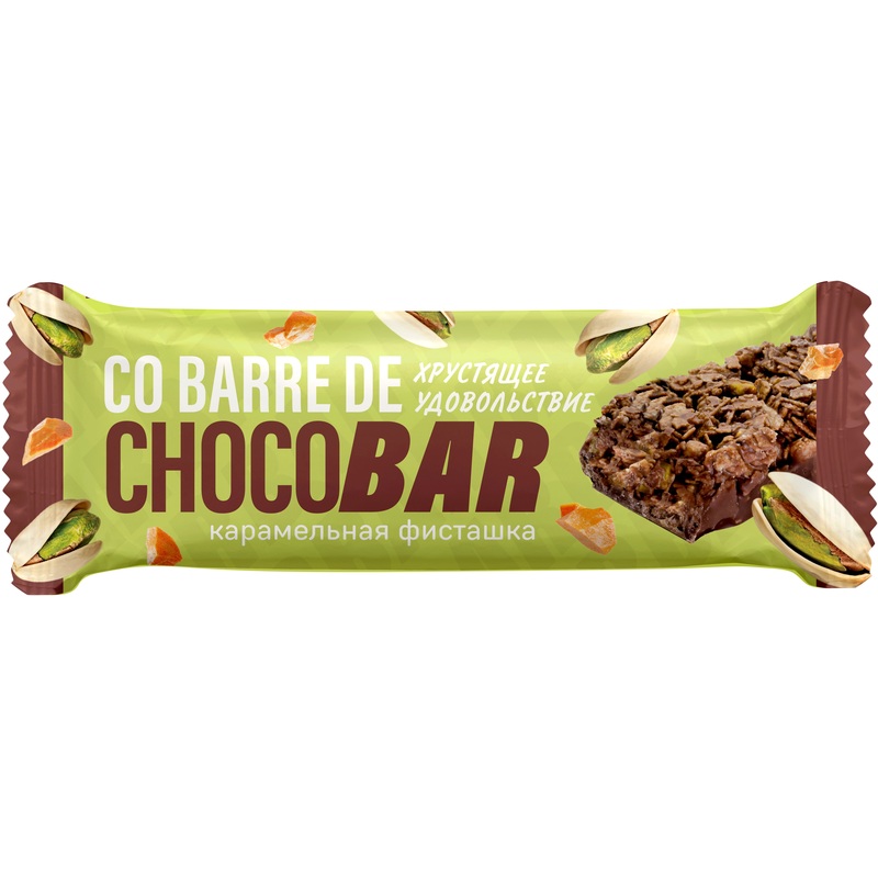 Изображение товара Батончик Co barre de Chocolat Карамельная фисташка (16 штук по 27 г)