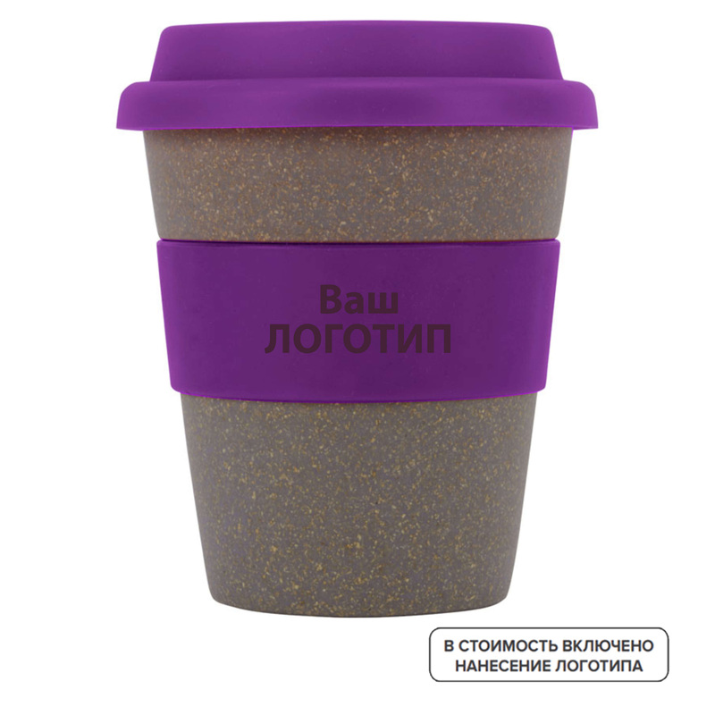 Изображение товара Стакан Cafe бамбук полипропилен 350 мл с нанесением логотипа корпоративный сувенир