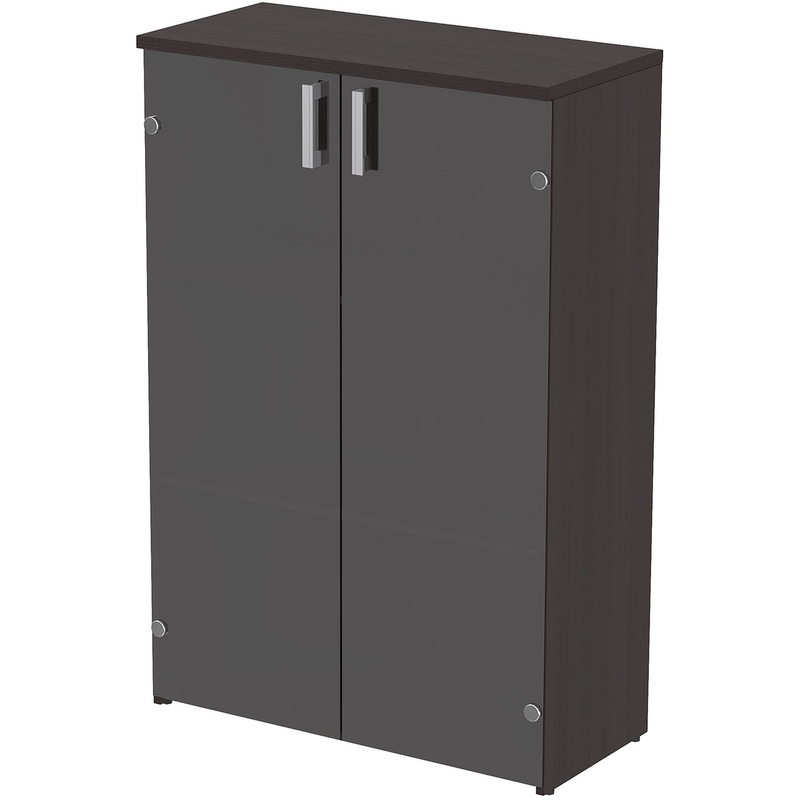 Изображение товара Шкаф для документов 2Ш.017.3 венге 790х370х1190 мм ЛДСП стекло