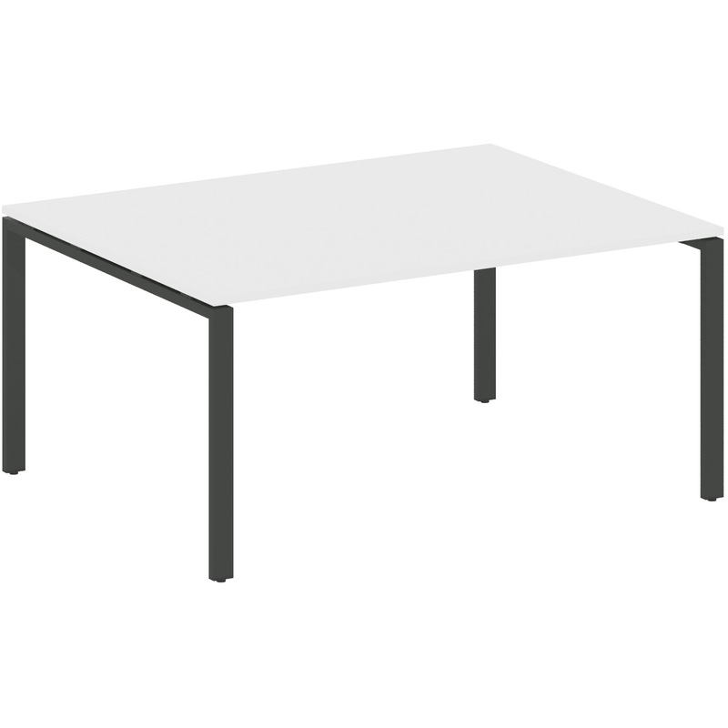 Изображение товара Стол для переговоров Metal System Style БП.ПРГ-1.4 (белый/антрацит, 1600x1235x750 мм)