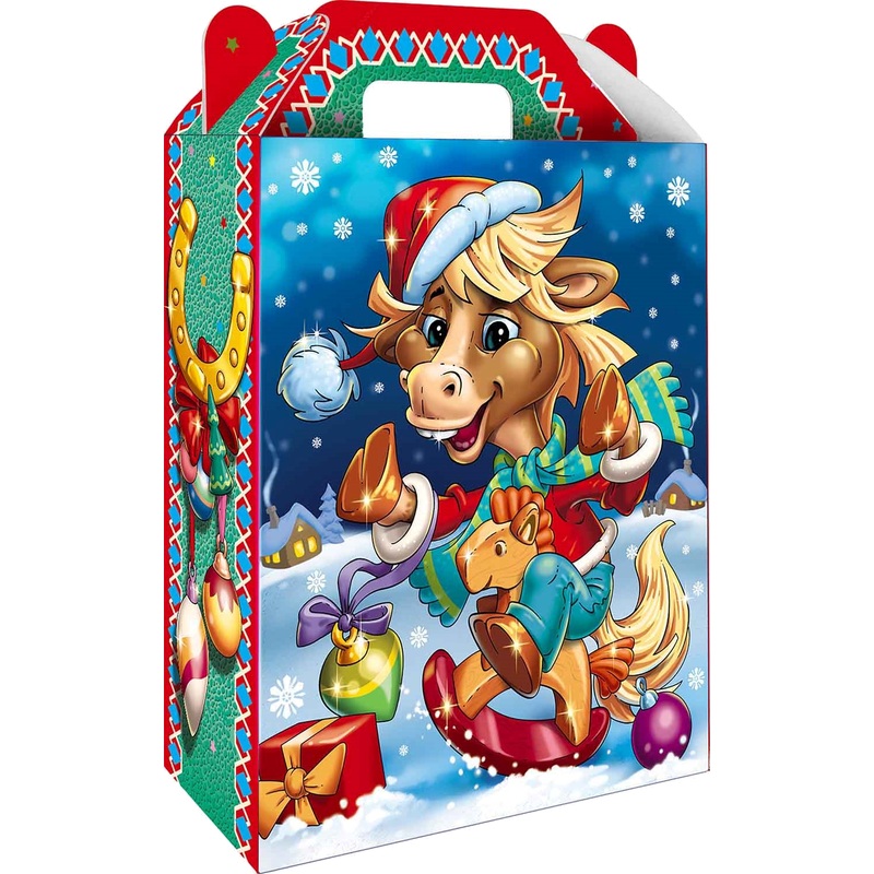 Изображение товара Новогодний сладкий подарок Азбука Праздника Зимние забавы 1000 г