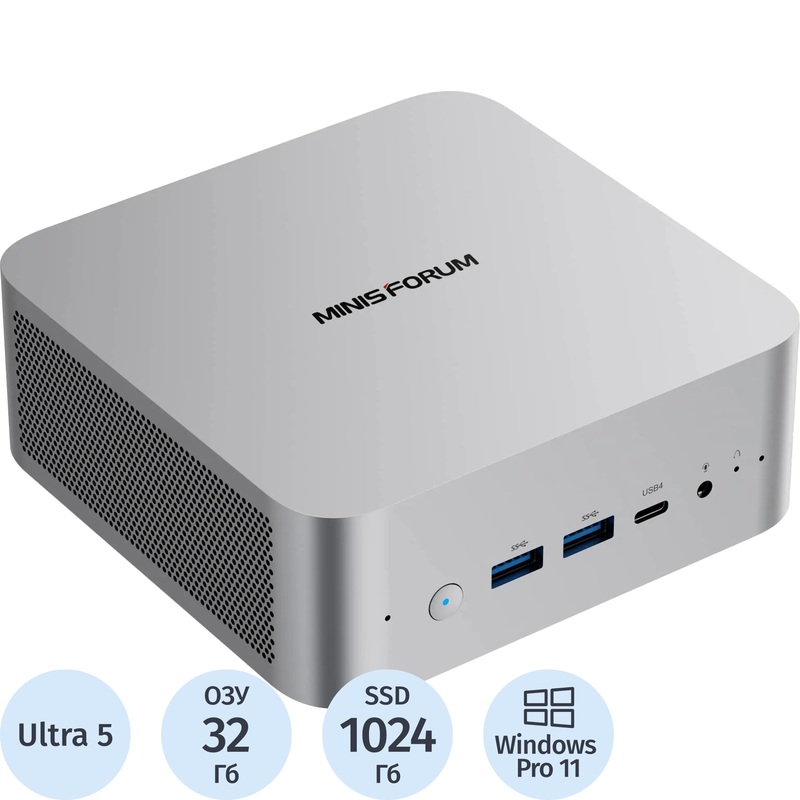 Изображение товара Малый компьютер Minisforum M1 Pro Ultra 5 125H с 32 ГБ DDR5 и 1 ТБ SSD