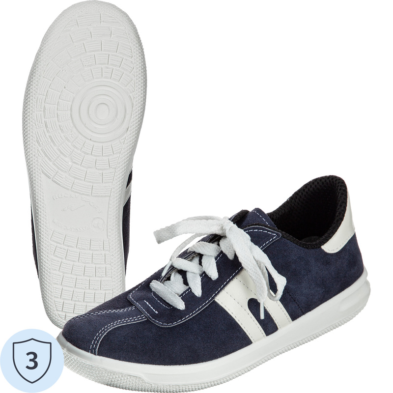 Изображение товара Кроссовки рабочие ПУ из кожевенного велюра синие размер 43