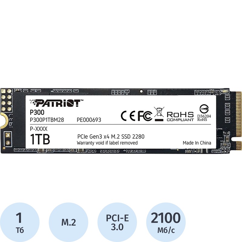 Изображение товара SSD накопитель Patriot Memory P300 1 ТБ (P300P1TBM28)