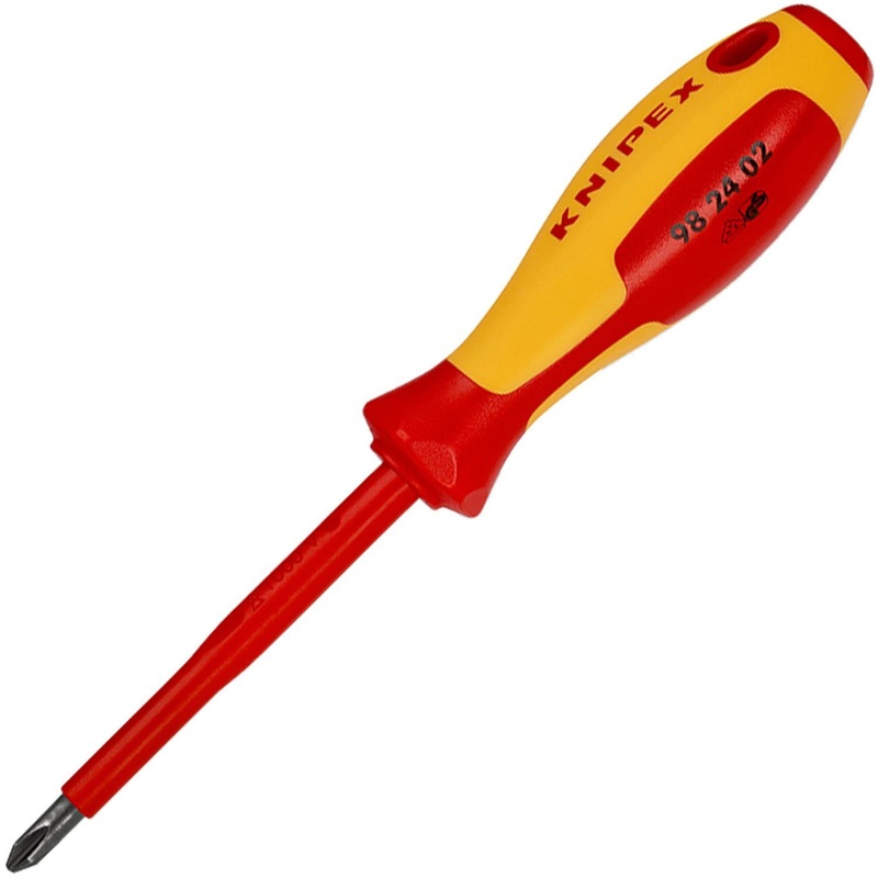 Изображение товара Отвёртка Knipex PH2 крестовая 100 мм диэлектрическая (KN-982402)