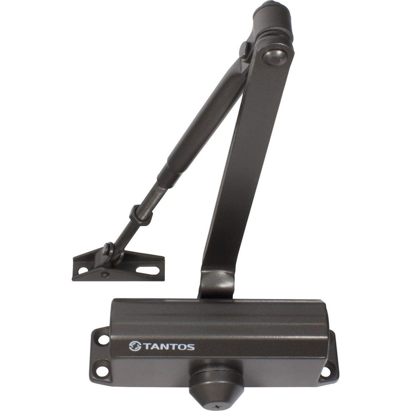 Изображение товара Доводчик дверной Tantos TS-DC045 до 50 кг графит - автоматическое закрывание дверей