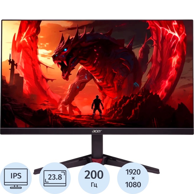 Изображение товара Игровой монитор Acer Nitro VG240YX1bmiipx 23.8 Full HD IPS 200 Гц HDR
