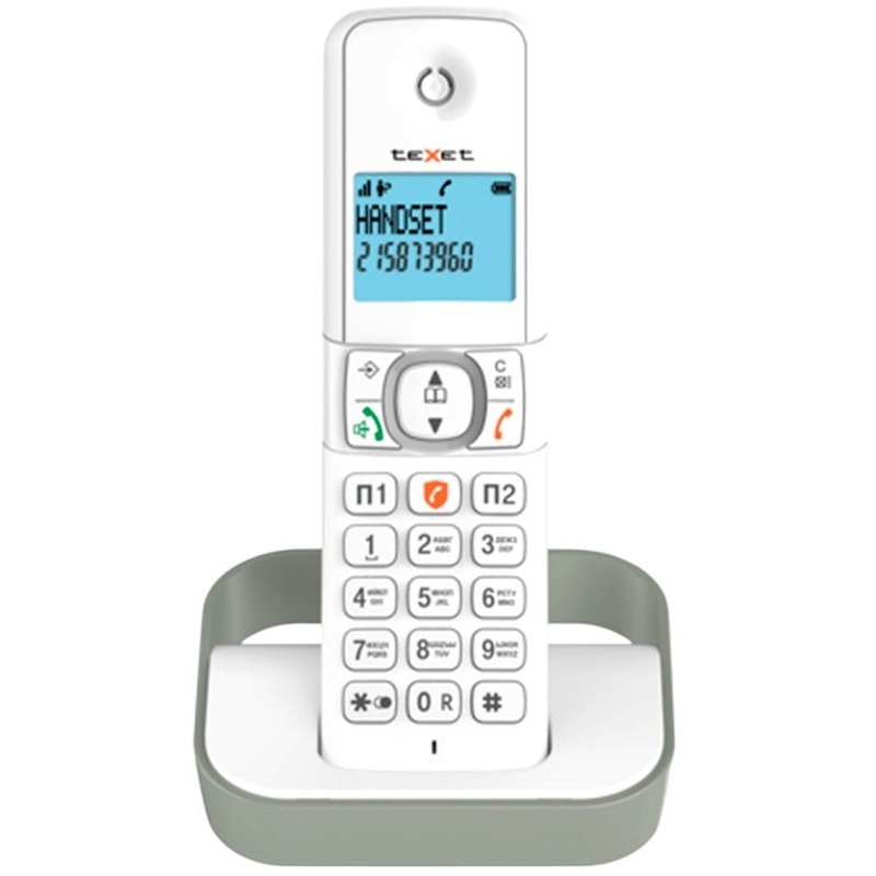 Изображение товара Радиотелефон teXet TX-D5605A белый/серый - беспроводной телефон с дисплеем