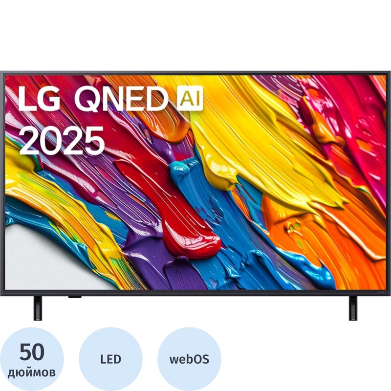 Изображение товара Телевизор 50 дюймов LG 50QNED82A6B.ARUG Ultra HD 4K