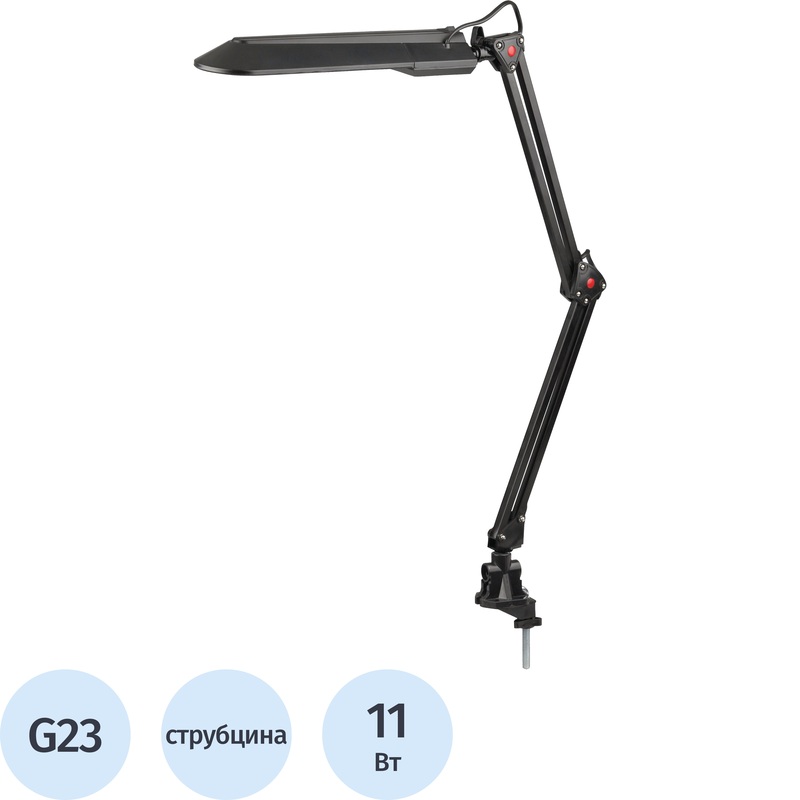 Изображение товара Настольный светильник Эра NL-201 черный стильный и регулируемый