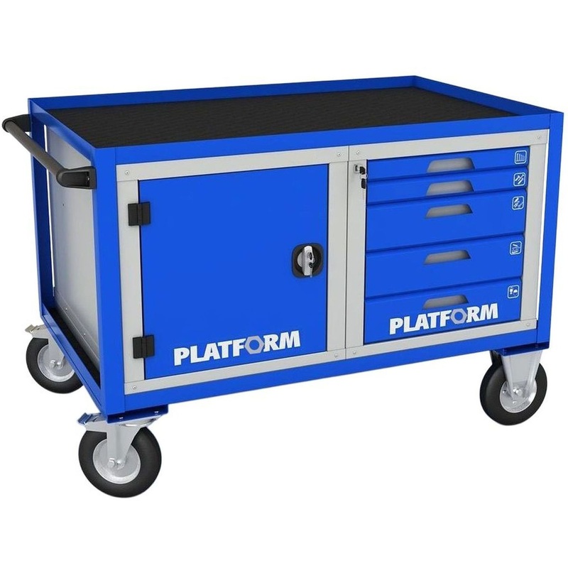 Изображение товара Тележка инструментальная ER-00038062 (синий/серый, 1300х700х685 мм)