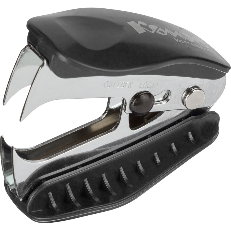 Изображение товара Антистеплер Комус PASBK2430 с фиксатором черный компактный надежный