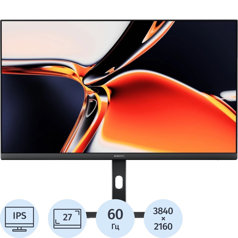 Изображение товара Монитор 27 дюймов Xiaomi A27Ui-EU чёрный с 4K разрешением
