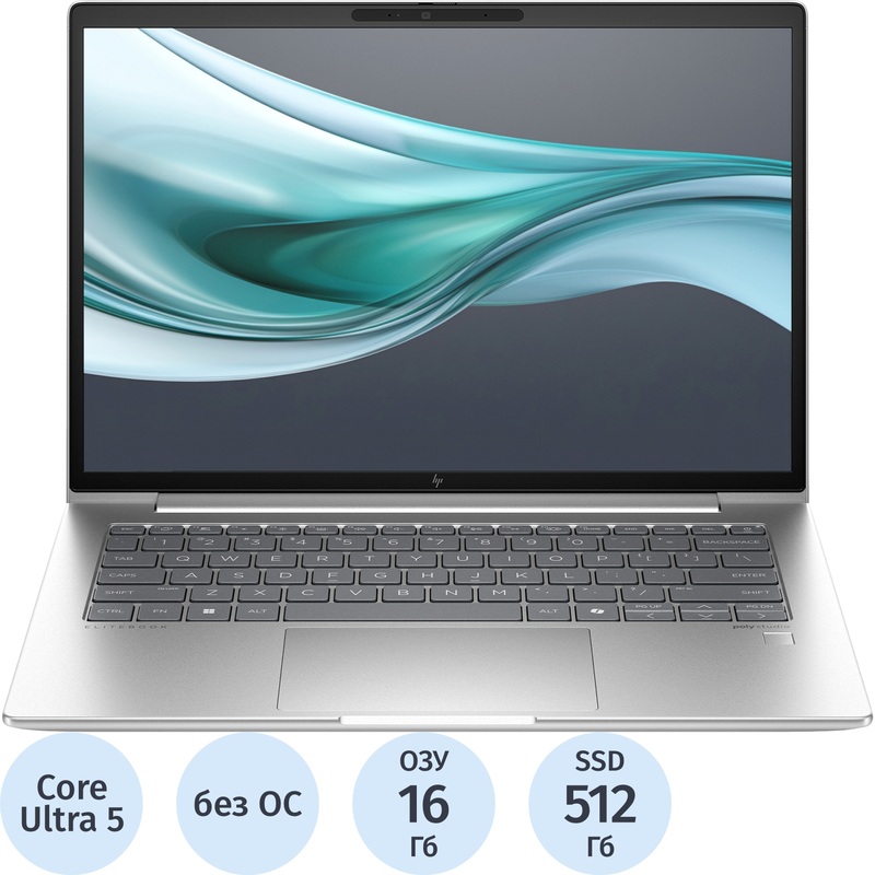 Изображение товара Ноутбук HP EliteBook 640 G11 14 SSD 512 ГБ Intel Core Ultra 5 125U 16 ГБ Wi-Fi 6E