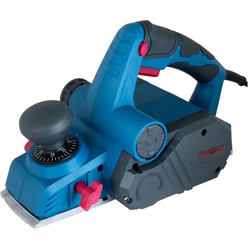 Изображение товара Электрорубанок Trigger 20301 мощный полупрофессиональный сетевой инструмент для строгания и обработ