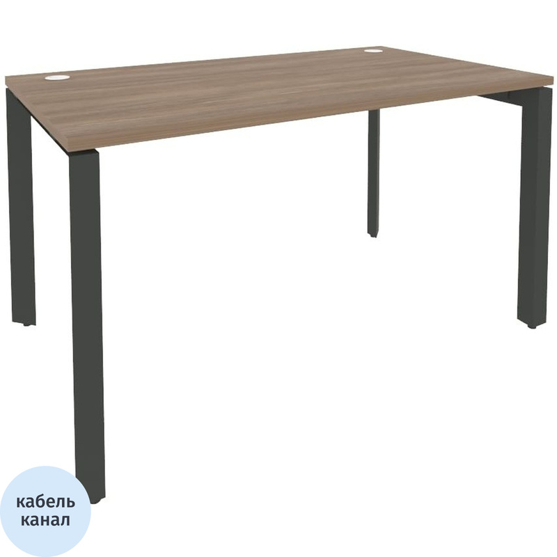 Изображение товара Стол прямой ONIX-П O.MP-SP-3.8 (дуб аризона/антрацит, 1380х800х750 мм)