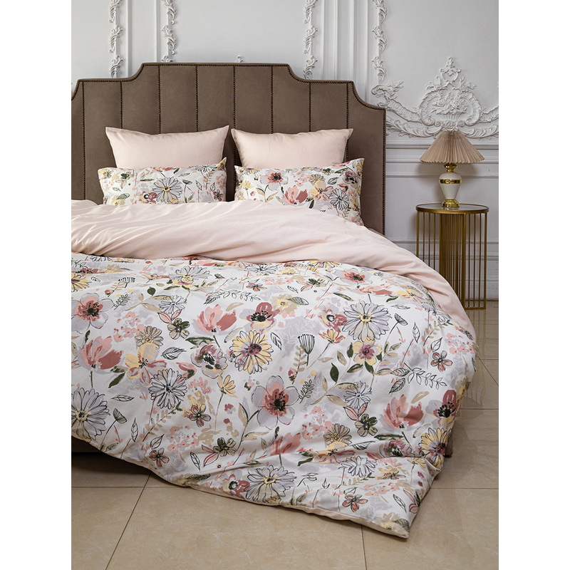 Изображение товара Комплект постельного белья Sorrento Deluxe Сарита 2-спальное с европростынёй сатин 50x70/70x70 см