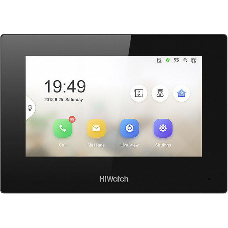 Изображение товара Видеодомофон HiWatch VDP-H2211B с цветным экраном и сенсорным управлением
