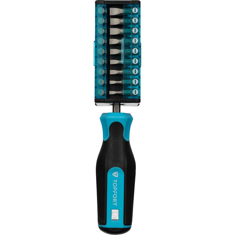 Изображение товара Отвертка TOPFORT с набором бит 37 предметов профессиональный инструмент