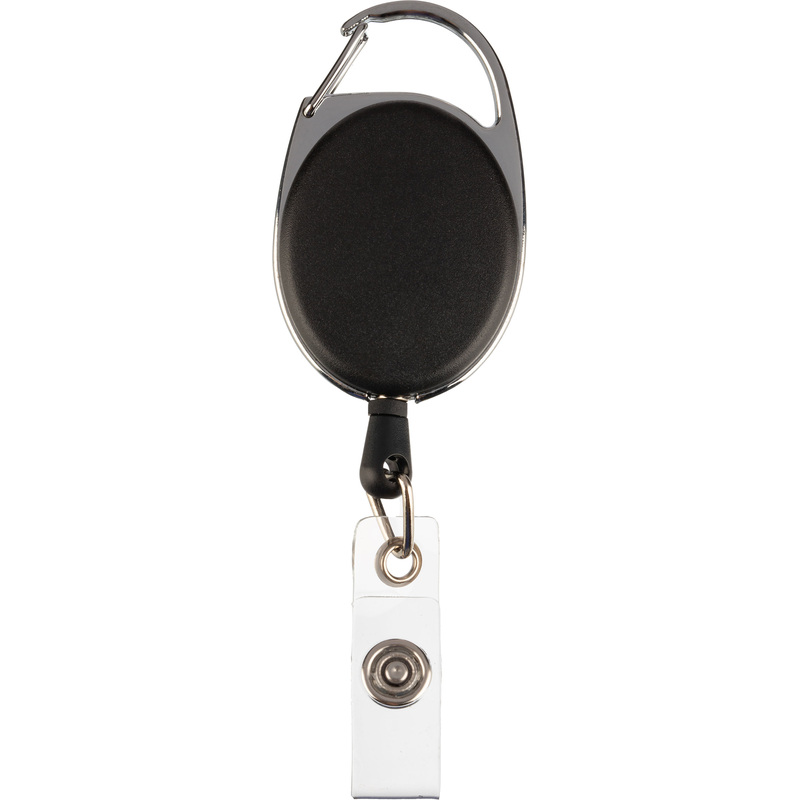 Изображение товара Держатель для бейджа Комус с рулеткой 65 см черный