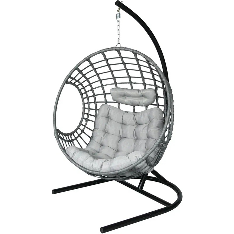 Изображение товара Кресло подвесное Лондон из ротанга и стали для улицы и дома