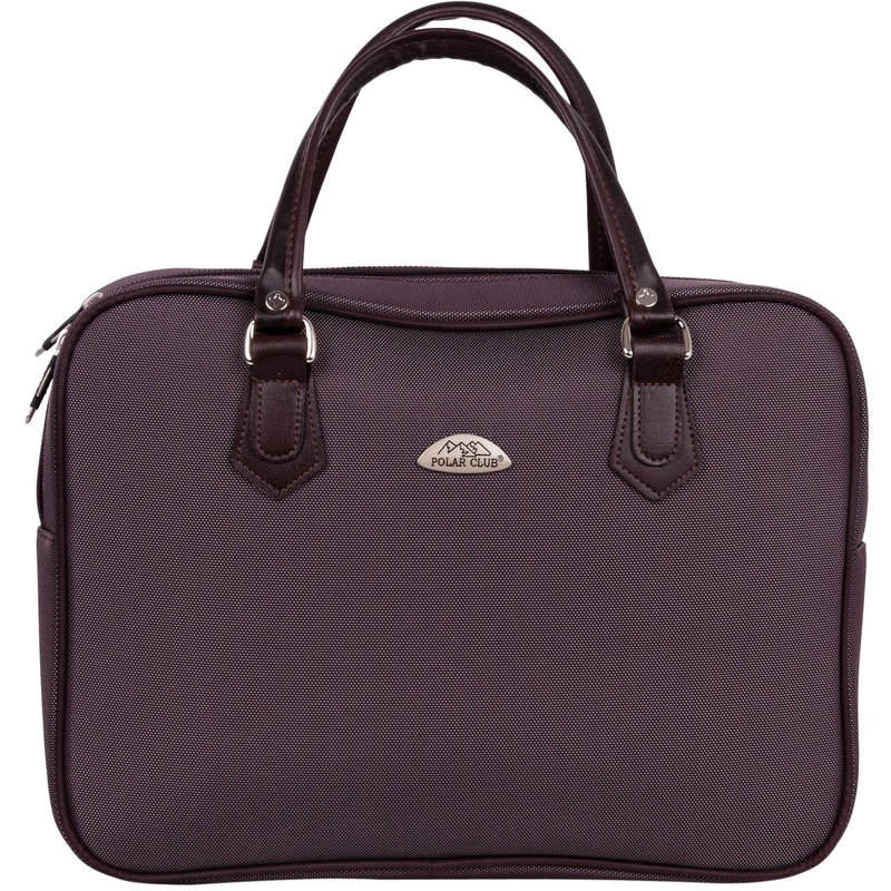 Изображение товара Деловая сумка Polar папка для ноутбука и документов коричневая 39x29x9 см