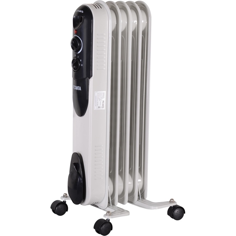 Изображение товара Масляный радиатор Ресанта ОМПТ-5Н 1 кВт для обогрева помещений