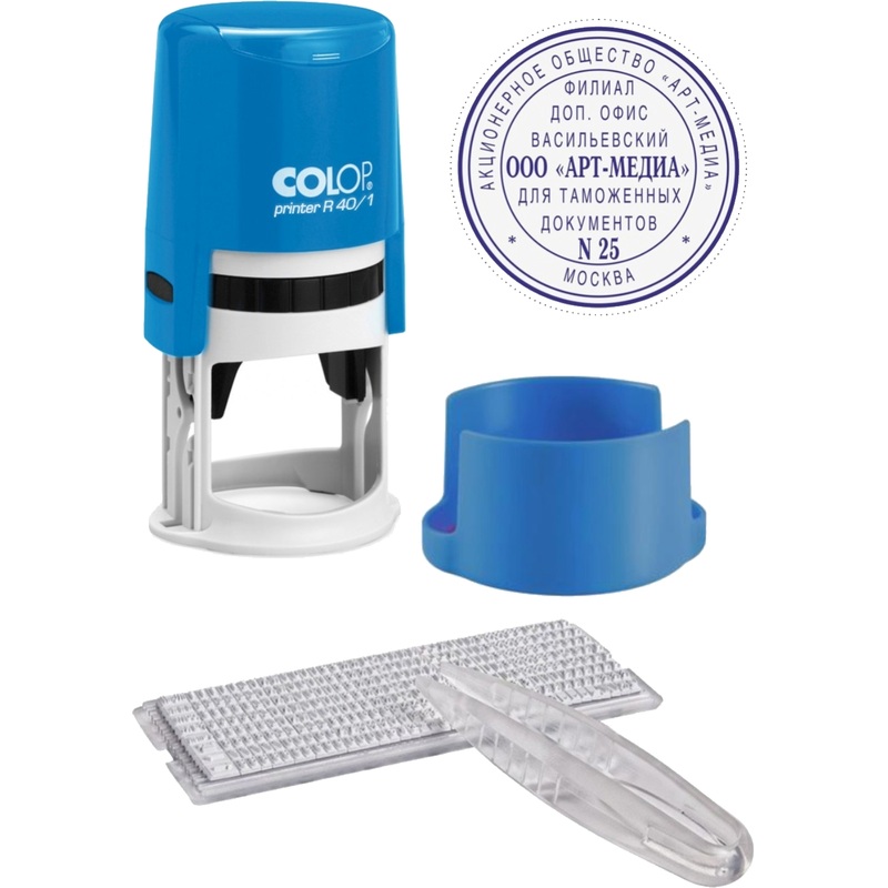 Изображение товара Печать самонаборная круглая Colop Printer R40/1 1 круг 40x40 мм
