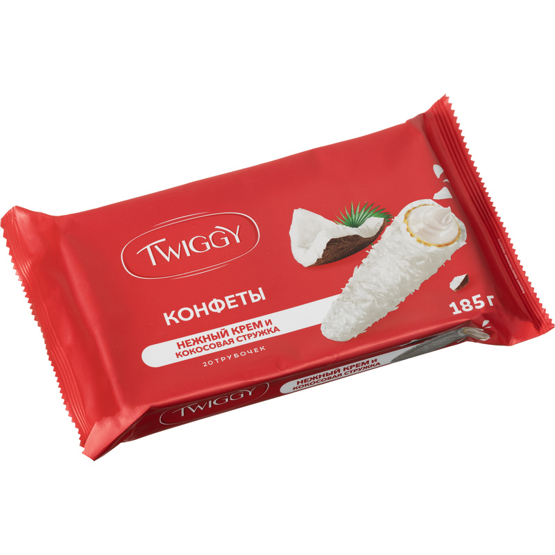 Изображение товара Вафли Twiggy с кокосовыми сливками 185 г