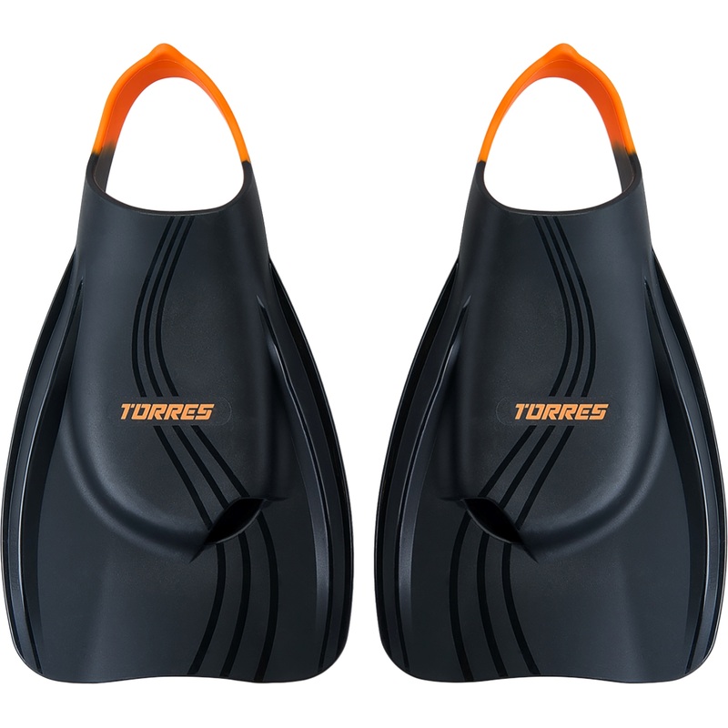 Изображение товара Профессиональные ласты для бассейна Torres X1 36-37 черно-оранжевые