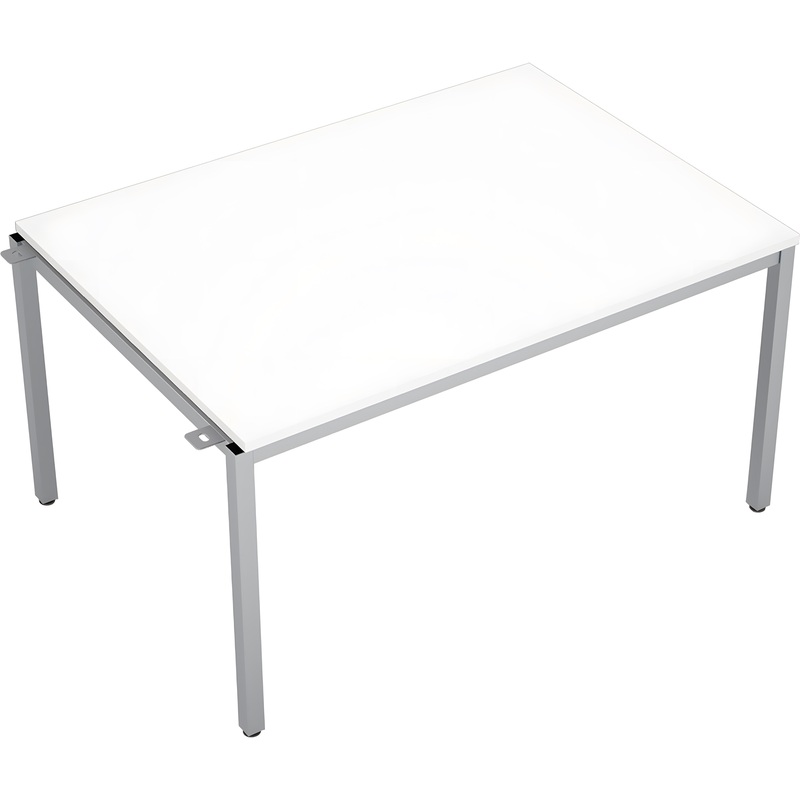 Изображение товара Элемент стола для переговоров Avance 6МПН.003 белый/алюминий матовый 1400x1000x750 мм