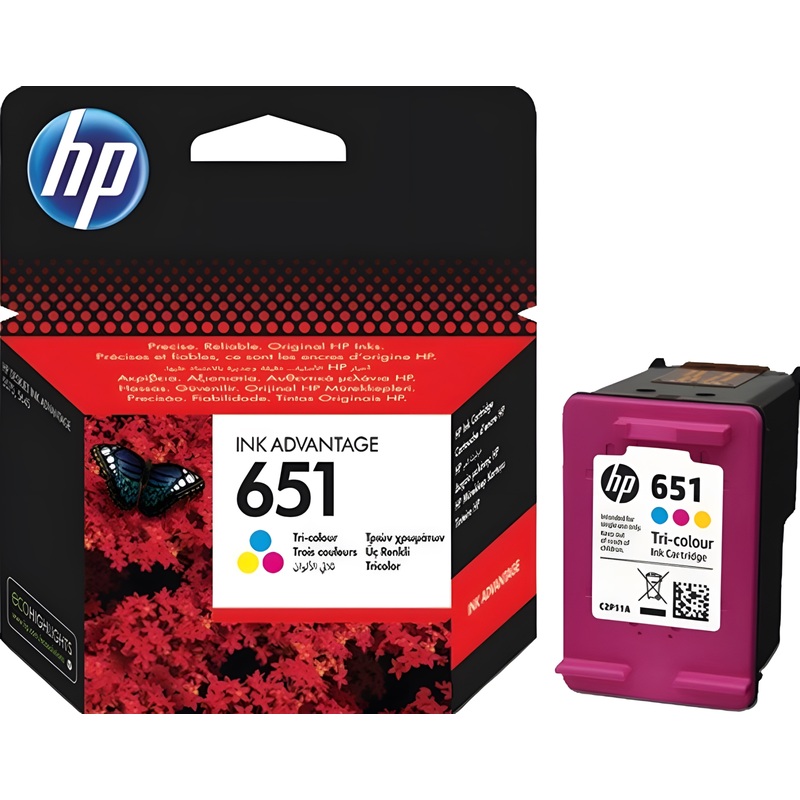Изображение товара Уценка. Картридж струйный HP 651 C2P11AE цветной оригинальный