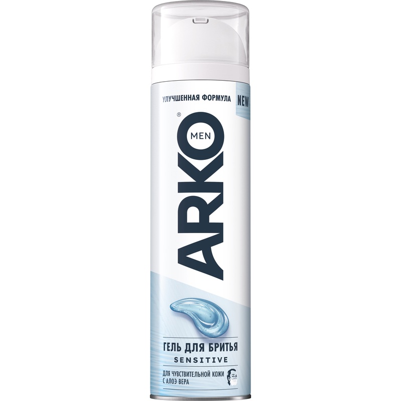 Изображение товара Гель для бритья ARKO Men Sensitive 200 мл для чувствительной кожи