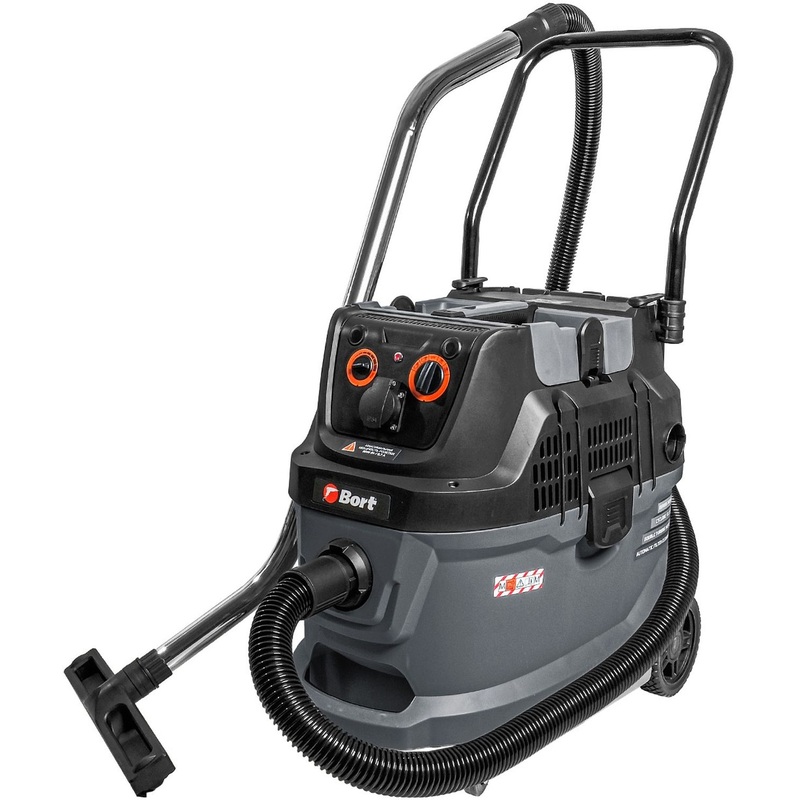 Изображение товара Пылесос строительный Bort BAX-600E 1600Вт влажная сухая уборка фильтр HEPA