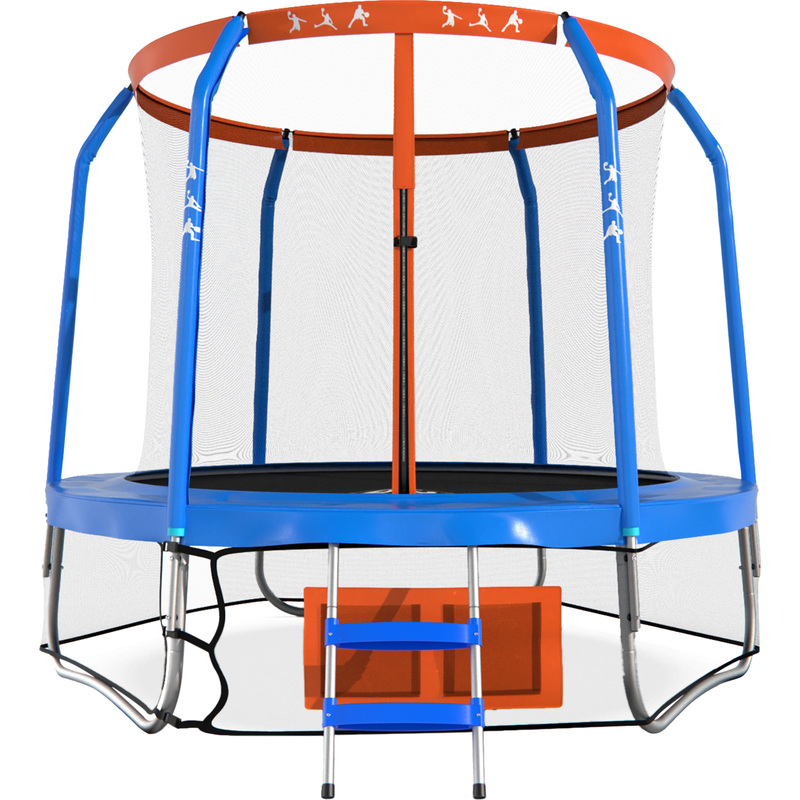 Изображение товара Батут с защитной сеткой DFC Jump Basket 8ft 244 см синий оранжевый