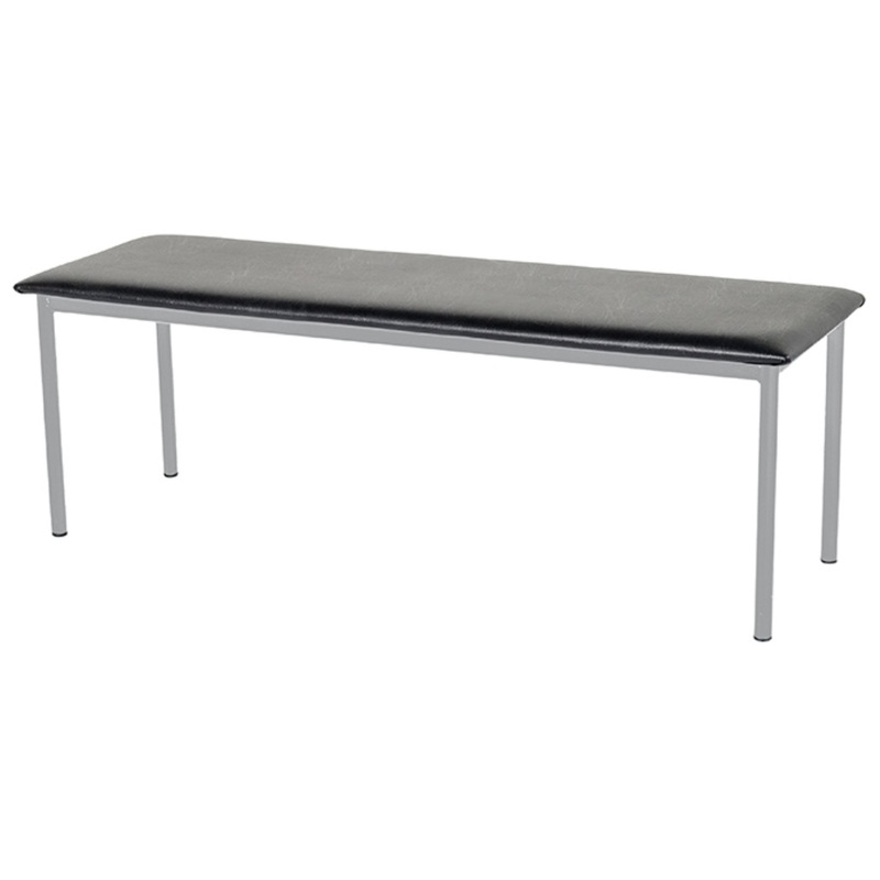 Изображение товара Банкетка трехместная Ида БМ7 черная (искусственная кожа, 1200x400x400 мм)