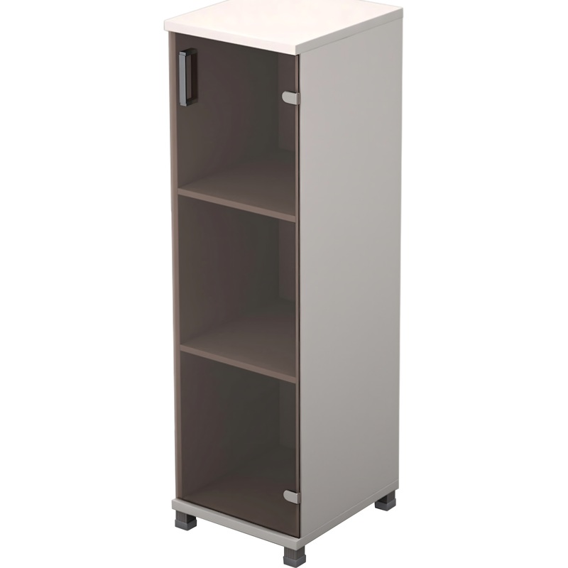 Изображение товара Шкаф для документов Avance 6П.015.3 со стеклом белый 400х450х1348 мм