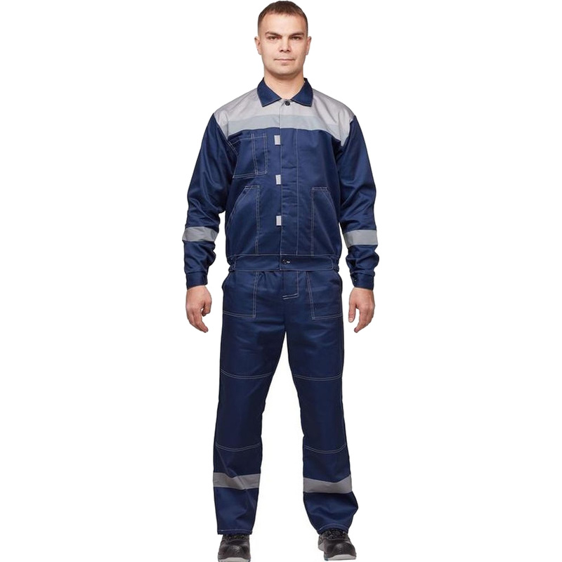 Изображение товара Костюм рабочий летний мужской л20-КПК с СОП синий/серый