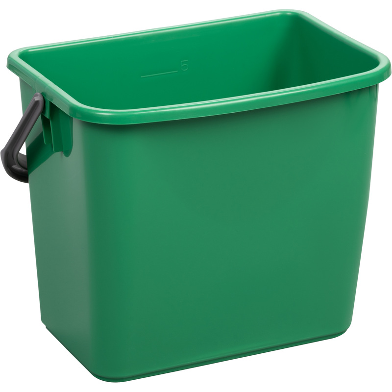 Изображение товара Ведро FBK 6 л пластиковое зелёное с мерной шкалой