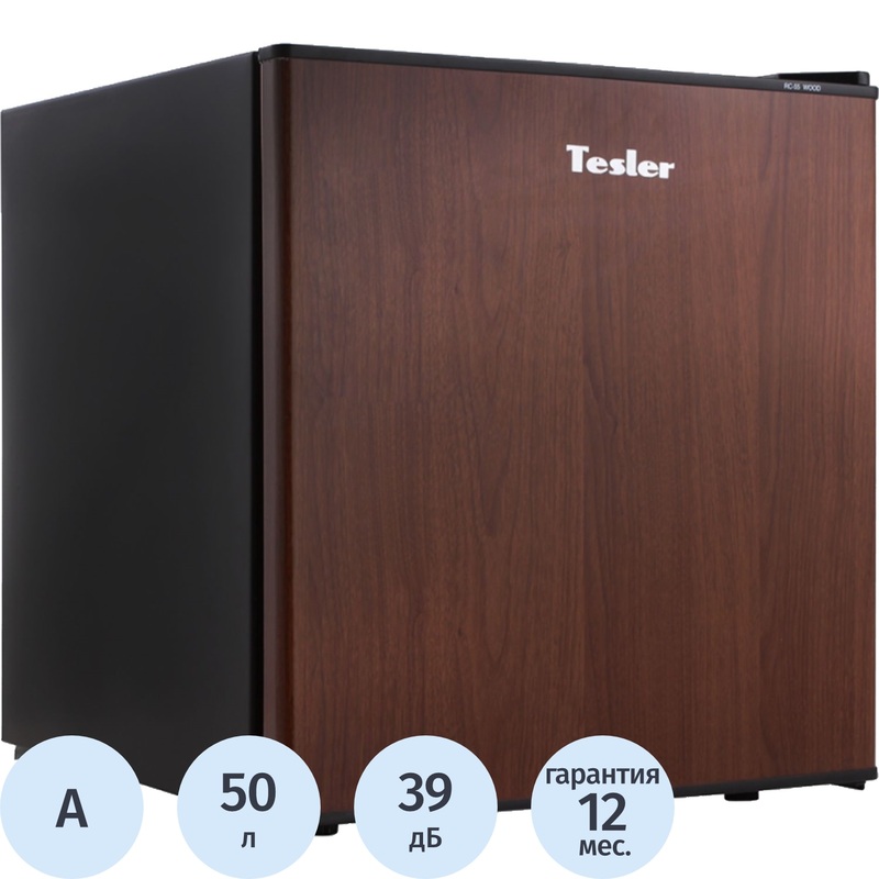 Изображение товара Холодильник однокамерный Tesler RC-55 коричневый компактный и энергоэффективный