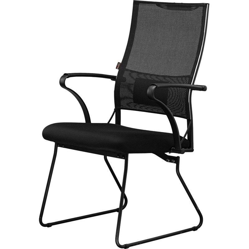 Изображение товара Конференц-кресло Ergolife Sit Air чёрное ткань металл для офиса и конференций