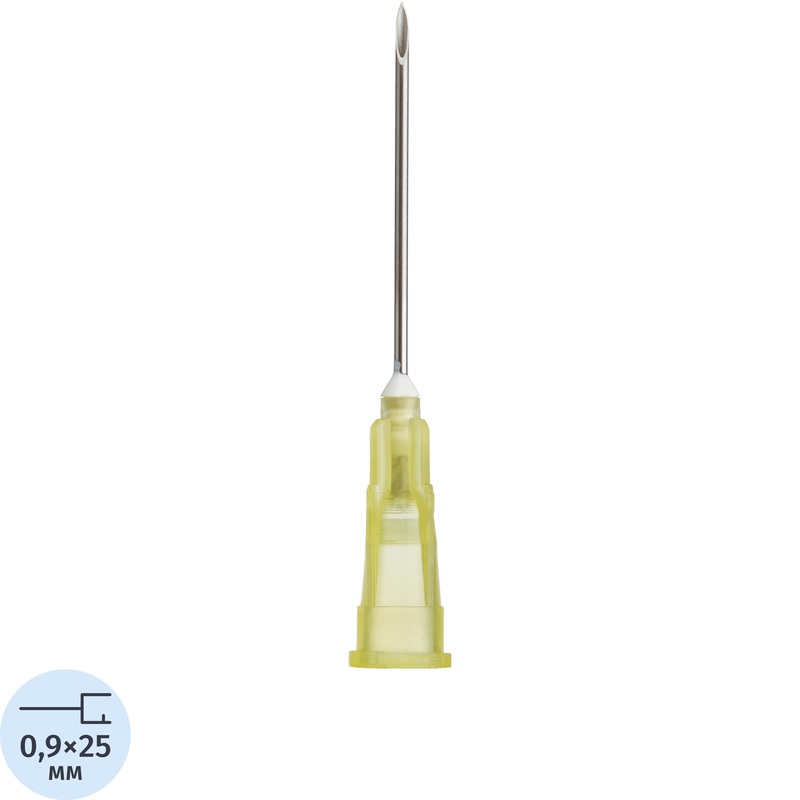 Изображение товара Игла инъекционная Paramed Luer 20G 0.9x25 мм, стерильная, 100 шт