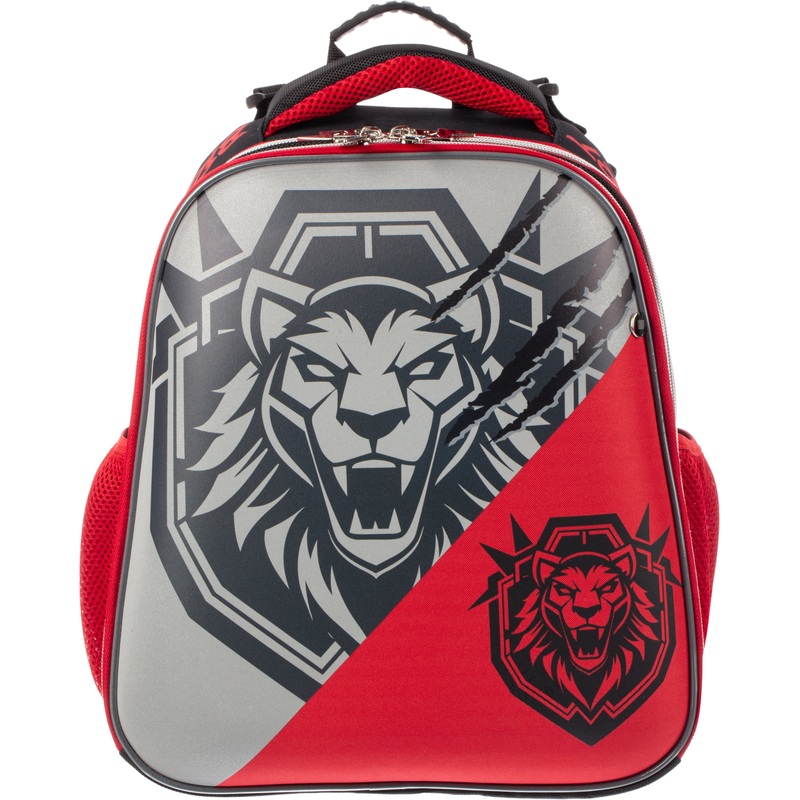 Изображение товара Уценка. Ранец Комус Класс Basic Храбрый анатомический красный с двумя отделениями